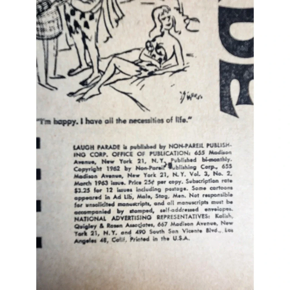 Laugh Parade Magazine 1963 March Vol. 3 No. 2 Very Fine